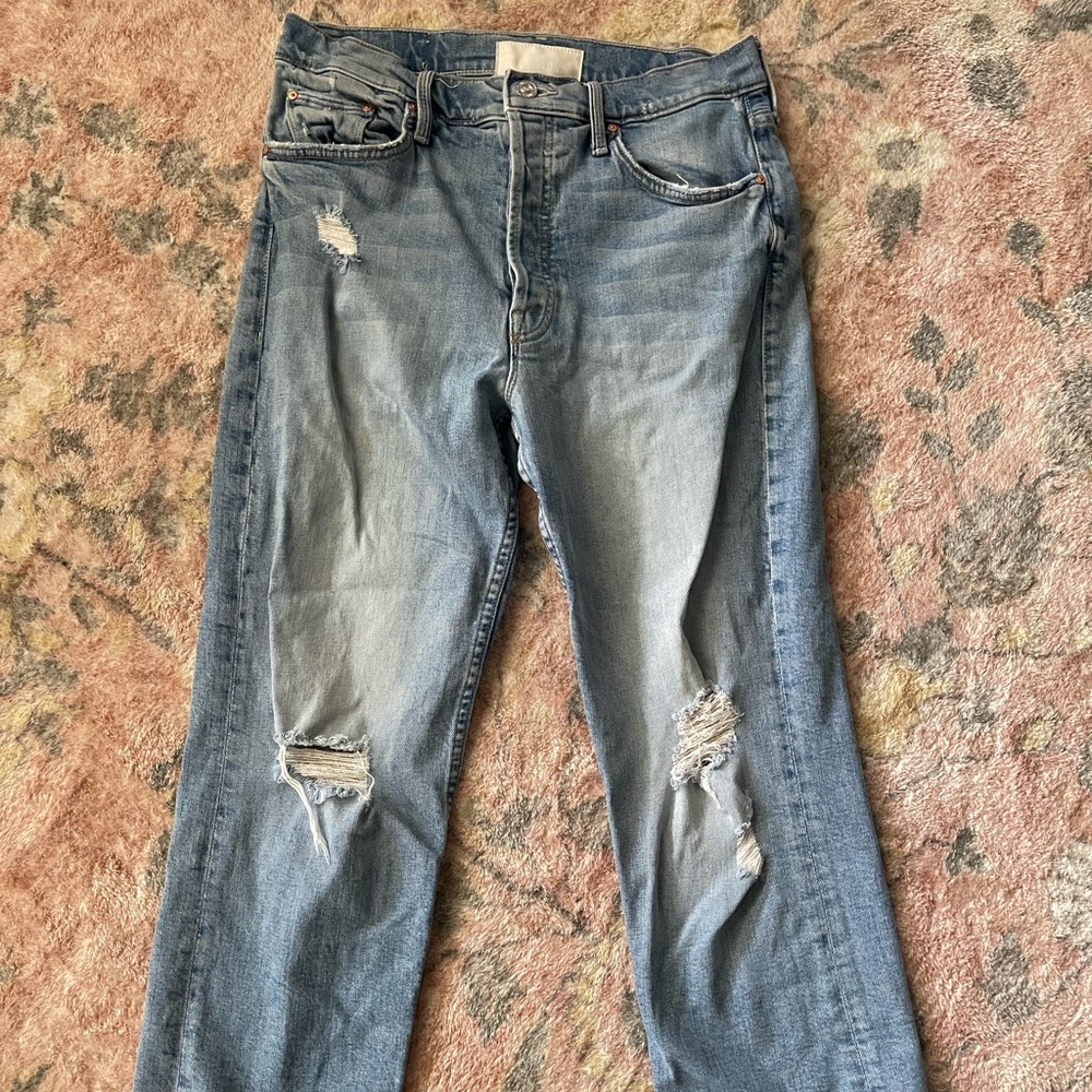 Mother The Tomcat Confession button front jeans
